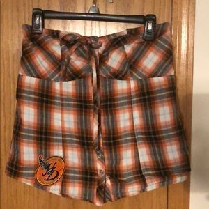 Striped strapless Top